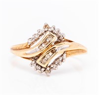 Jewelry 10k Yellow Gold / Diamond Fashion Ring