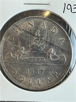 Canada 1937 Silver Dollar