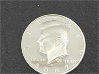 2007 S Kennedy Silver Half Dollar