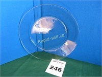 Clear Glass Charger Plates