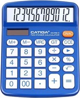 12-Digit Desktop Calculator with Large LCD
