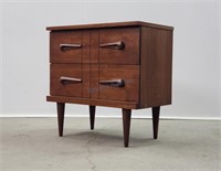 Victoriaville Walnut Night Stand Bed Side Table