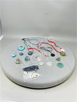 semi precious stone jewelry - Jade & Turquoise