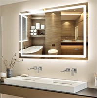 55"" x 36"" Led Lighted Bathroom Mirror