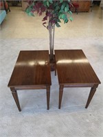 Vintage wooden side or end tables.