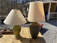 2 Table Lamps. 36", 32"