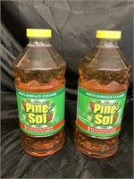 PINE SOL CLEANER / 2 BOTTLES - 40oz EA