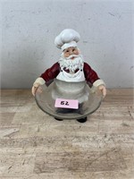 Santa Holding Cookie Holding Tray