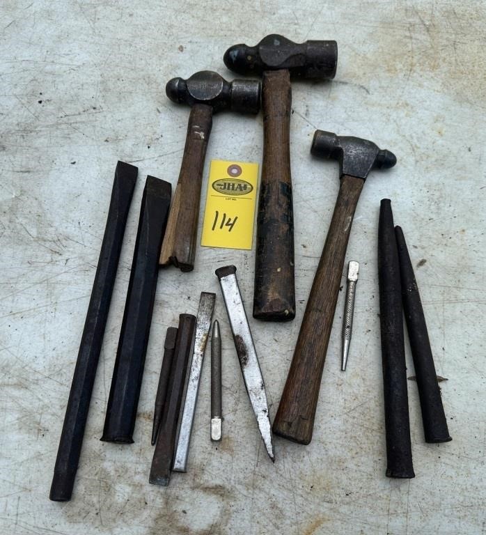 3 Hammers, Chisels & Punches