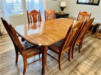 Dining Table with (6) Matching Chairs - Table has