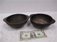 Vintage Native American Set of 2 Black Handle