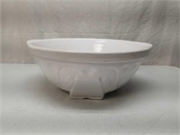 Large Pottery Glazed Mixing Bowl