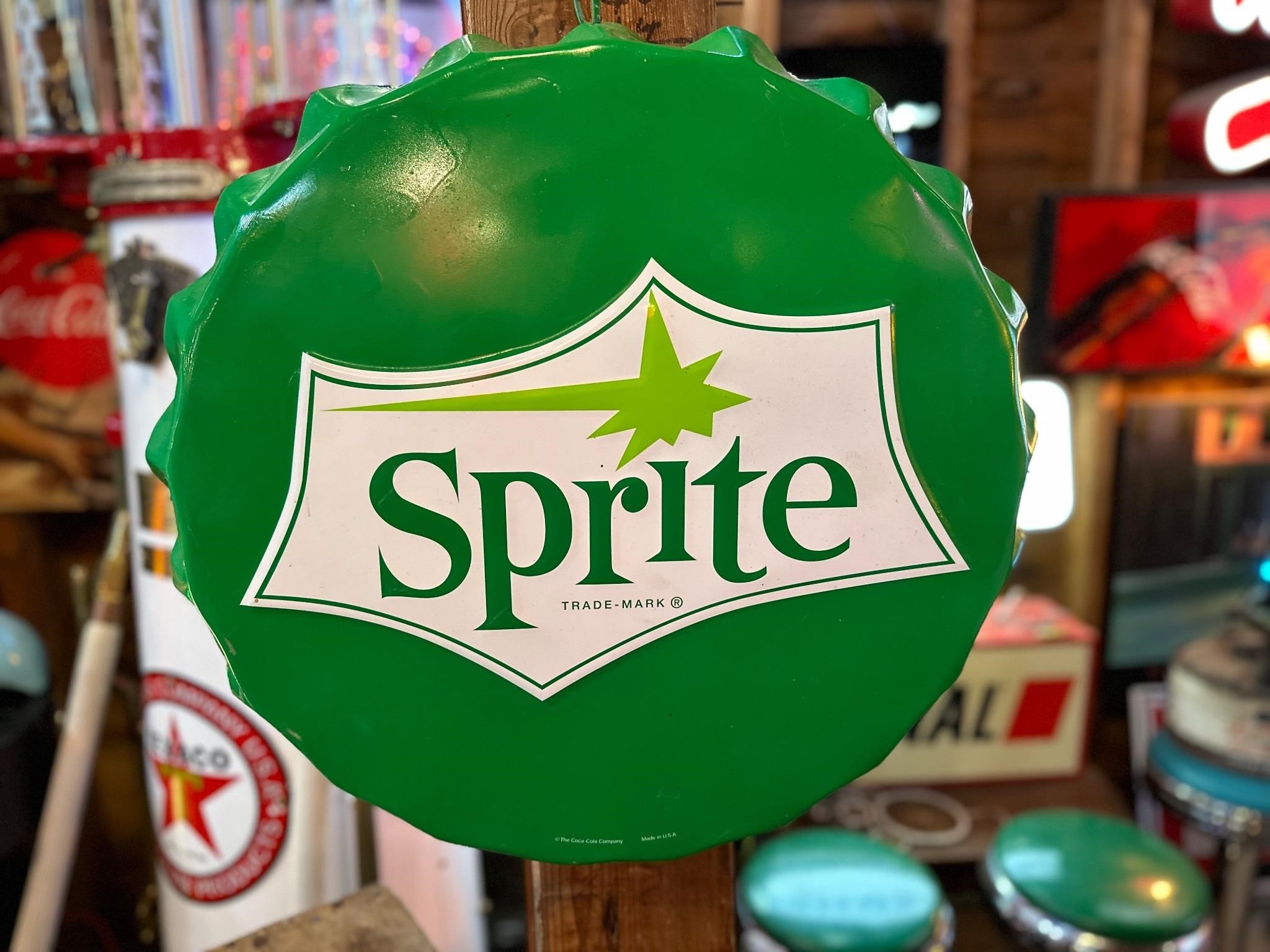 22” Round Metal Sprite Bottlecap Display