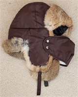 Warm Rabbit Fur Winter Hat NWT