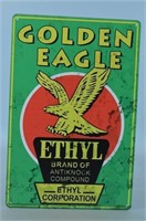 Golden Eagle Metal Sign