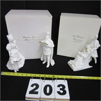 Group two boxes Lenox Holiday figures