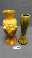 Haeger 1970's Drip Glaze Marigold Vase & Other