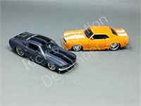 pair- diecast 1/32 scale Camaro & Shelby