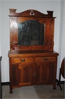 Vintage Mirrored Back Cabinet