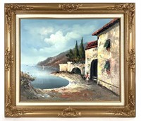 Oil on Canvas, Italianate Landscape Signed Kelland