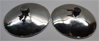 Pair of 10" Mercury Glass Lamp Reflectors