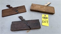 3 Antique Molding Planes