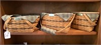 3 Longaberger Traditions Collection Baskets