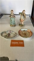 Maruri Japan Figurines & Limoges Plates