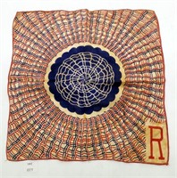 Vintage Handkerchief w Parachute Design Center w R