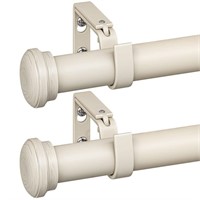 Oneach 2 pack 1 inch Heavy duty Curtain Rods for