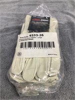 6 - Pack True Grip Large Gloves Pigskin Work