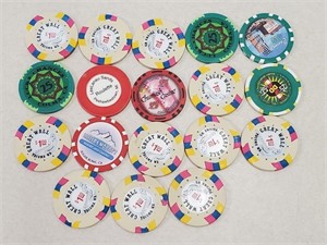 17 Domestic Casino & Advertising Chips