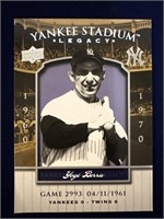 2008 UPPER DECK YANKEE STADIUM LEGACY YOGI BERRA