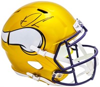 Dalvin Cook Autographed Vikings Yellow Helmet