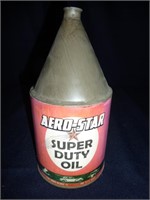 ANTIQUE AERO-STAR OIL CAN - METAL