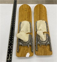 Pair of Vintage Wooden Water Skis