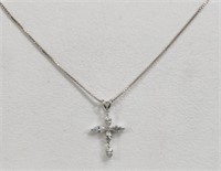 Cross necklace w/ 18in sterling chain