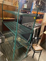 Commercial green coated storage rack