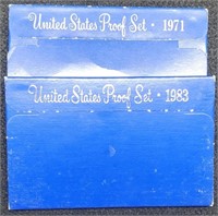 1971 & 1983 Proof Sets