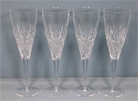 (4) Edinburgh Crystal Champagne Stems