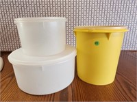 3 Large Tupperware Containers