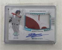 18/35 BRYSON STOTT PATCH SIGNED CARD