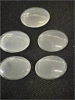 Lot of  five moonstone cabachons approximately