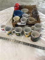 COFFEE CUPS, JOHN DEERE, PURINA, FUNDERBURK