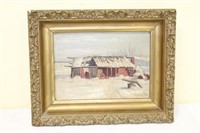 Early oil on canvas signed C. H. Kimball 1867