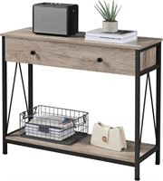 Console Table with Large Drawer and Shelf