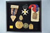 Vtg Medal Lot w/ 1892 Democratic Nat Conv. Fob