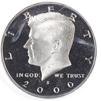 2000-S 90% Silver Proof Kennedy Half Dollar