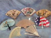 Assorted Small Asian Style Hand Fans