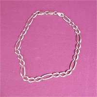 14k Gold Figaro Anklet - 9.5in - 7.7gr